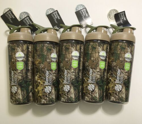 Lot Of 5 Blender Bottle Sport Mixer Realtree Stain & Odor Resistant BPA Free New