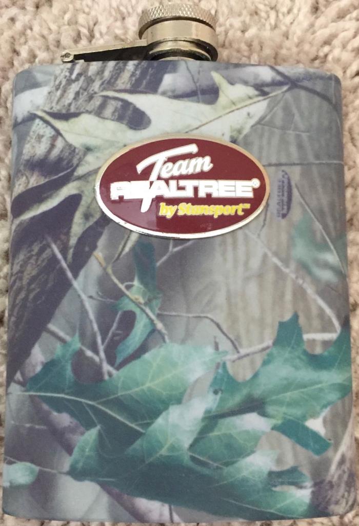 Team REALTREE Camouflage Aluminum Flask