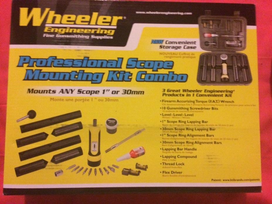 Wheeler 545454 Professional Scope Mounting Kit Combo for 1
