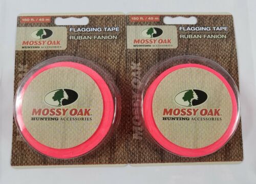 Lot of 2 Mossy Oak Orange Flagging Tape 300 Feet Total Two Packages New Product