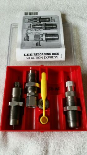 LEE 50 ACTION EXPRESS Reloading Dies 3-Die Set #90329 50 AE w/Shell Holder used
