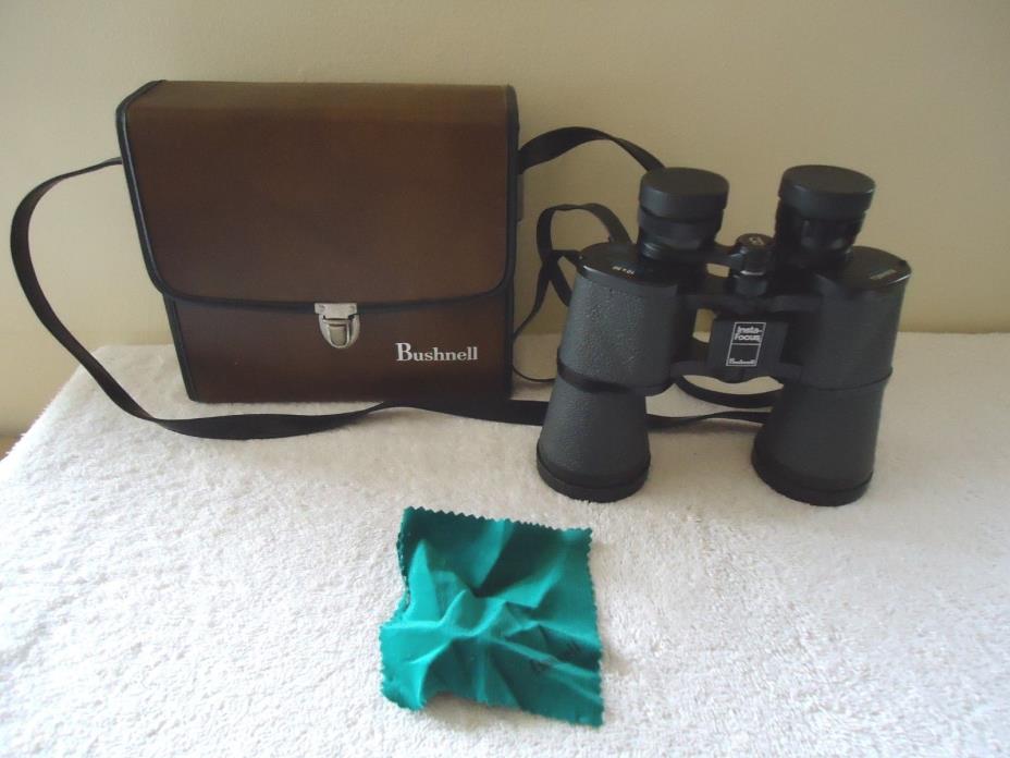 Bushnell Sportview Insta Focus 10 x 50 Wide Angle Binoculars In Carry Case