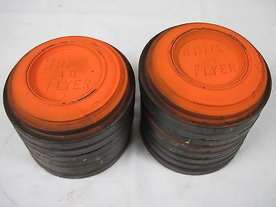 16 White Flyer Orange Clay Pigeons for Trap Skeet Shooting