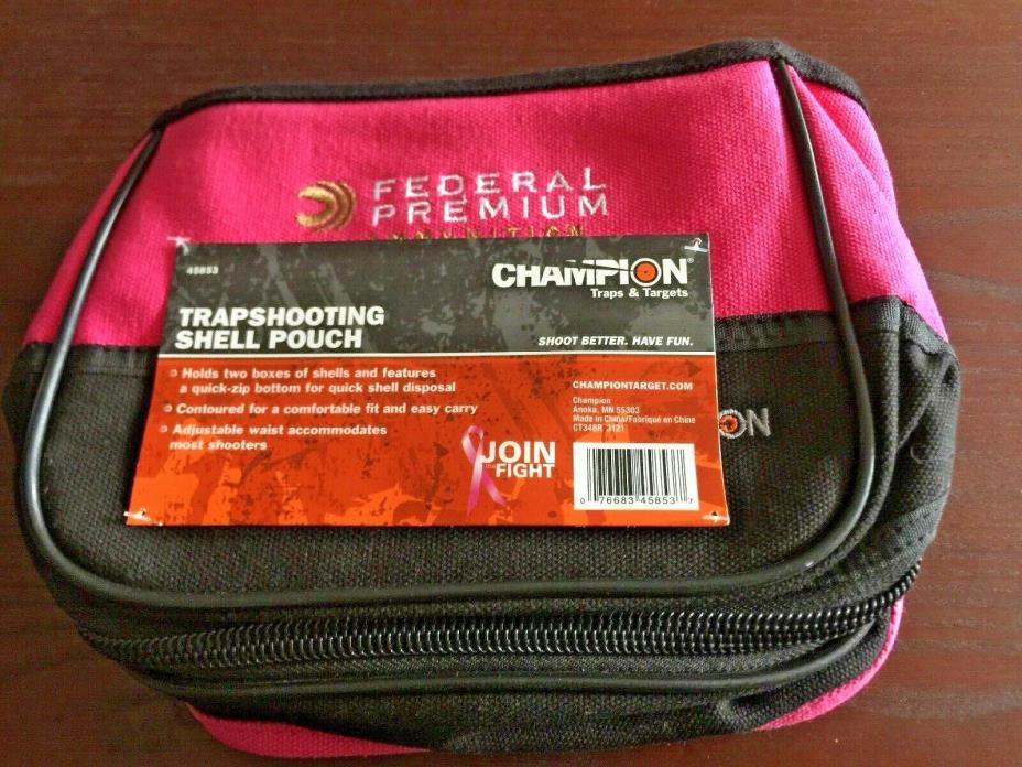Pink Champion Federal Premium Trapshooting Shell Pouch Holds 2 Boxes