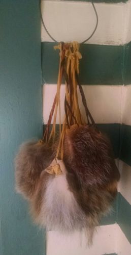 15 Real Fur Bags Rabbit Fox Beaver Coyote Black Powder Rendezvous