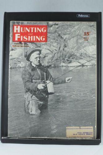 Hunting and Fishing March 1946 VTG Antique Magazine
