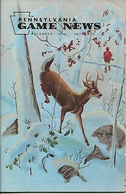 Pennsylvania Game News DECEMBER 1976 cover by Doug Pifer whitetail deer
