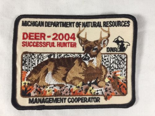 Michigan Vintage DNR 2004 Successful Deer Hunter Patch Management Cooperator