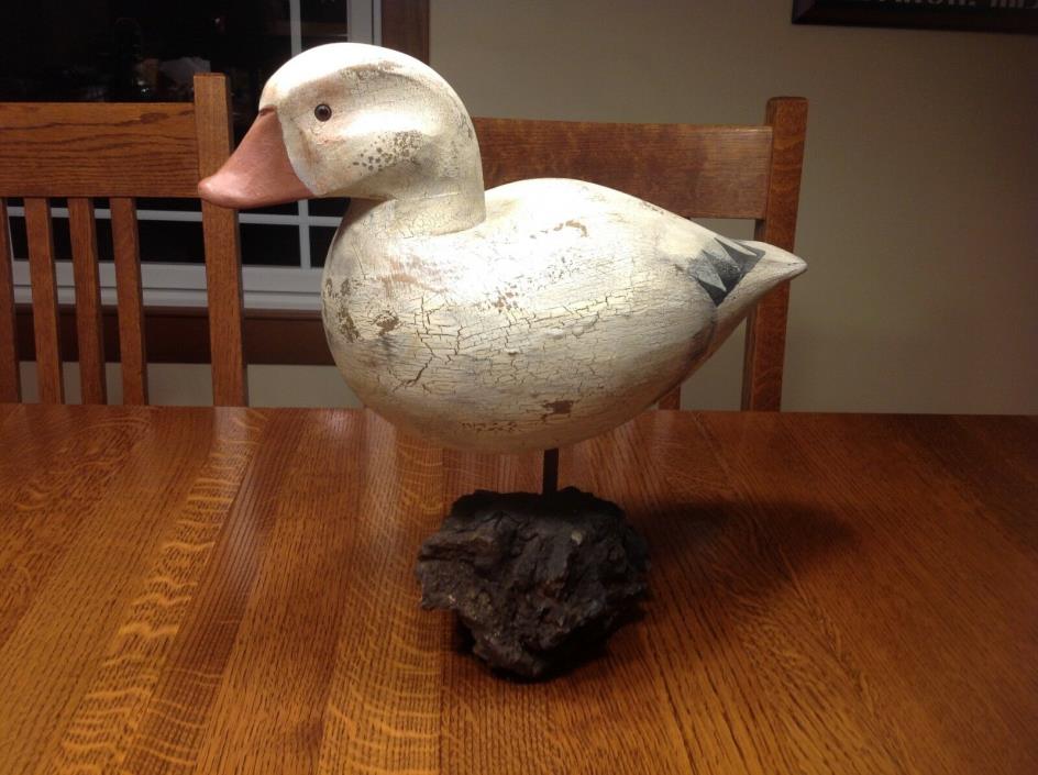wooden duck on base Ducks Unlimited made by David D. Maas numbered 1992 limited