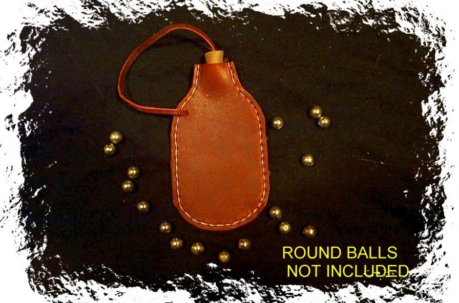 BLACK POWDER ROUND BALL  BULLET BAG .32-54 CAL.