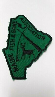 Vintage Maine Fish & Game Association Patch Maine Hunting & Fishing Patch