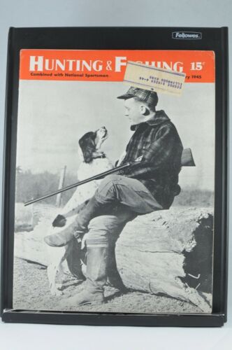 Hunting and Fishing January 1945 VTG Antique Magazine
