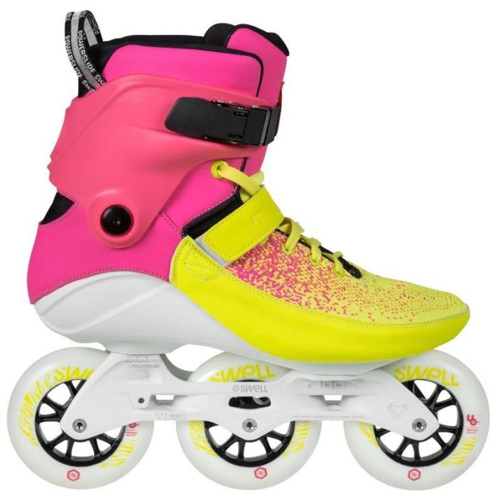 Powerslide Swell Multicolor Flair 100 Inline Fitness Speed Skates Pink & Yellow