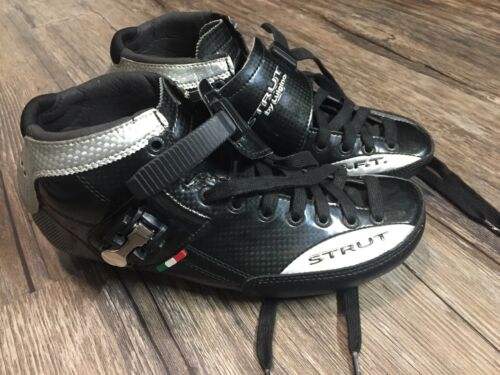 Luigino Strut BFT In-line Speed Skate Boots Size 8 US Black