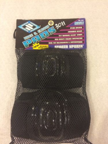 Rollerblade Protective Adult Knee and Elbow Pads Guards w/ Net Storage Bag