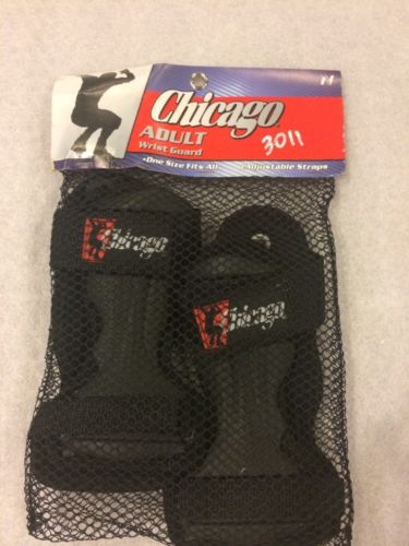 Rollerblade Protective Adult Wrist Guards w/ Net Storage Bag - Chicago Brand