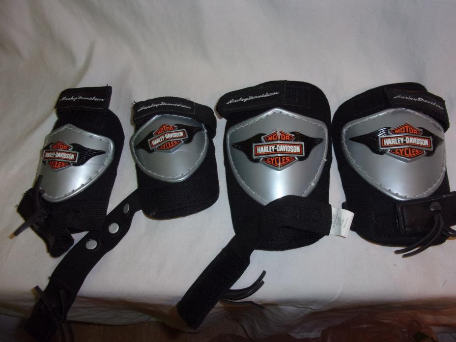 Harley Davidson Motor Cycle Knee Pads Elbow Pads Childs