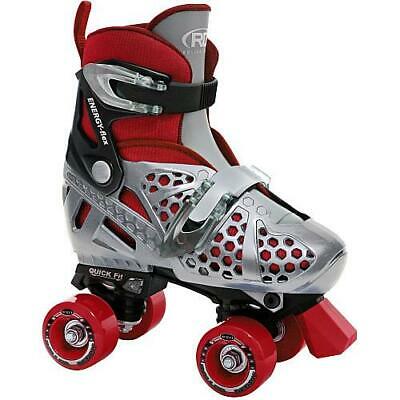 ROLLER DERBY BOYS TRAC STAR ADJUSTABLE QUAD SKATES LARGE 3-6