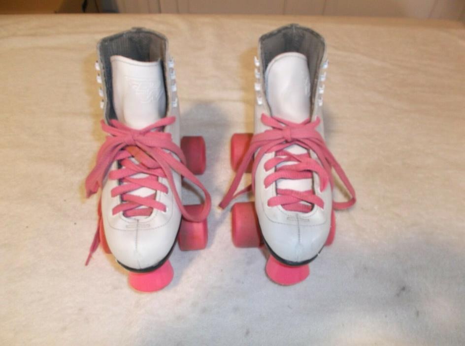 Riedell  Pink Wheel Roller Skates Size 1