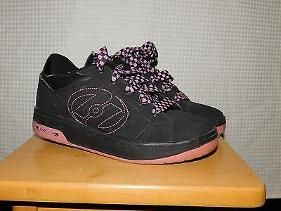 Womens Black & Pink Heelys Roller Skate Shoe Sneakers US sz 6 EUC