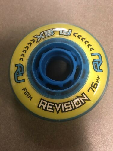Revision Flex In-Line Wheels 76mm Firm Yellow/Blue