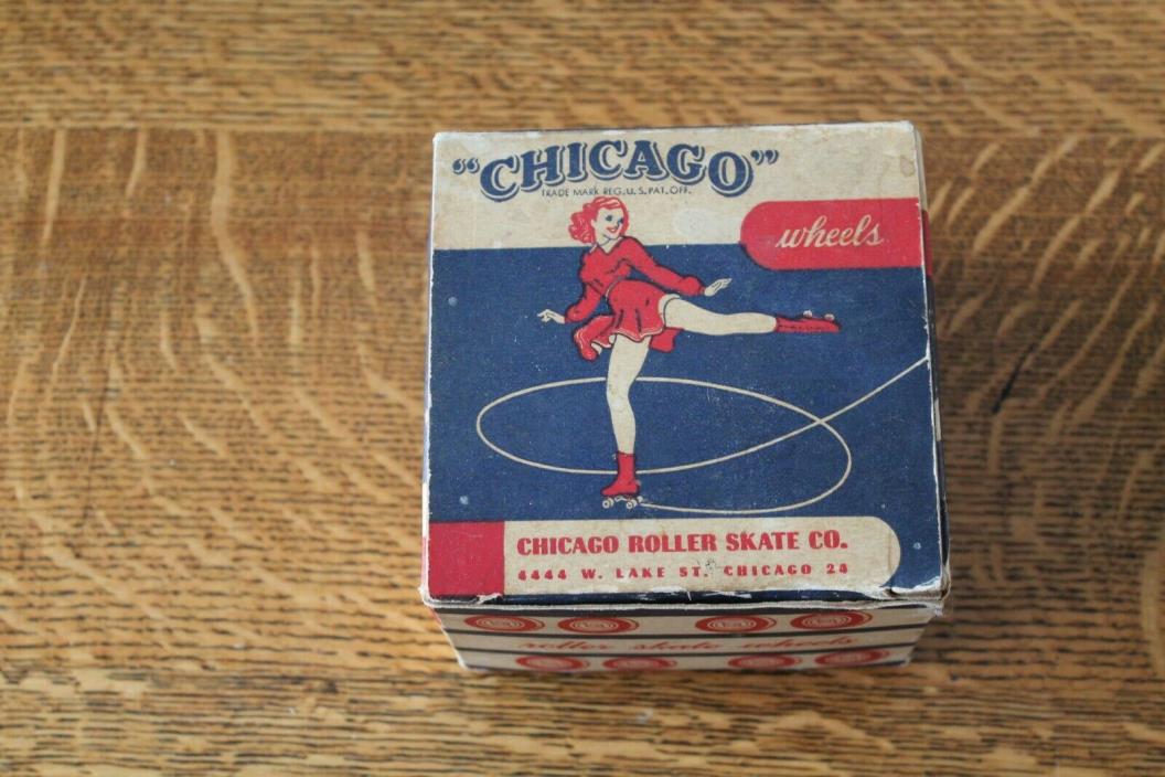 Original New Old Stock Chicago Skate Co. Maple Wheels