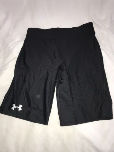 BRAND NEW UNDER ARMOUR UA COMPRESSION BLACK SHORTS SMALL HEATGEAR SM P WOMENS NR