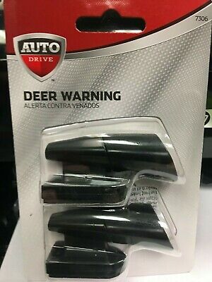Deer Warning Silent Sirens Helps Reduce Accidents Black Finish Set of 2