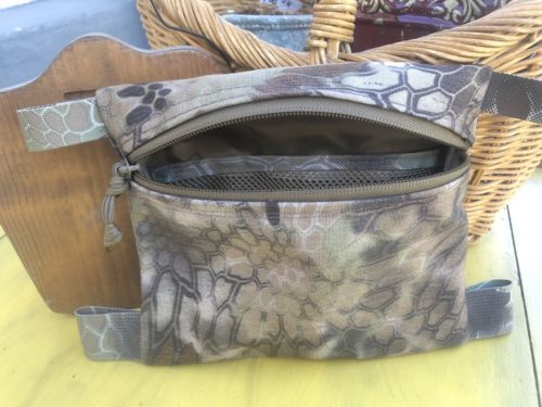 Zippered  Kryptek Highlander Tactical Utility pouch W/ lining. Water resistant