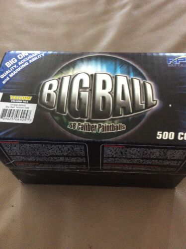 Bigball .68 caliber Paintballs 500 Balls YELLOW