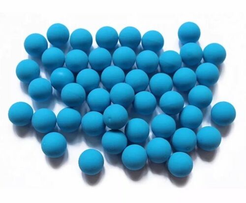 50 Blue Rubber Paintball .68 Cal For SelfDefense, Target, Wildlife Control
