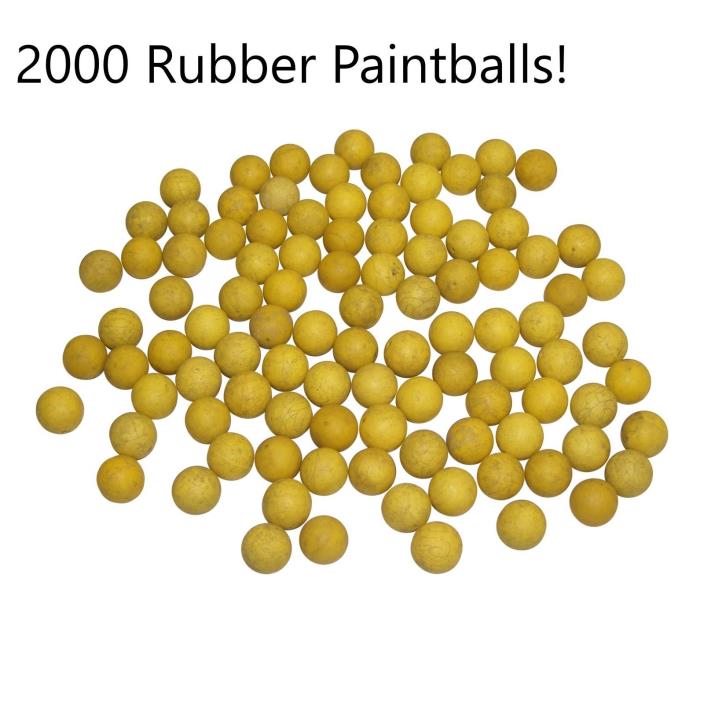 2000 Reusable Rubber 68 cal Z Balls Practice Target Paintballs USED! DIRTY!