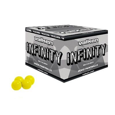 Valken Infinity Paintballs, 2,000 paintballs Yellow