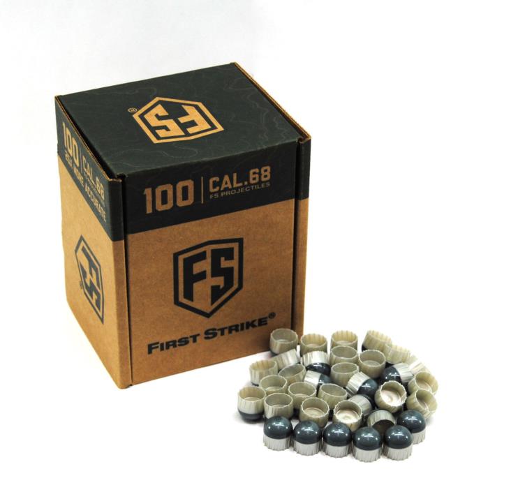First Strike Paintball FSR Paintballs 100rd Count Smoke Tip Silver Back NEW