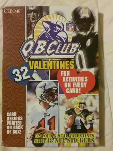 1998  CLEO Football Q.B. Quarterback Club Valentines Day Cards NFL