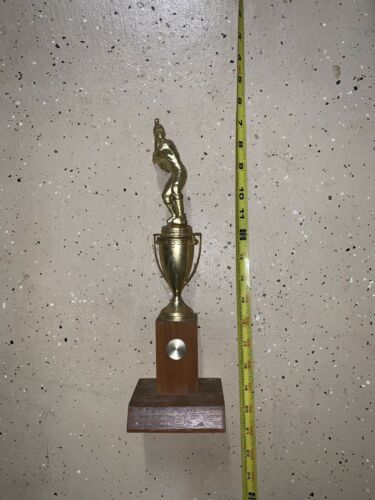 Old Vtg Collectible Youth Adult Baseball Trophy Base 1970s