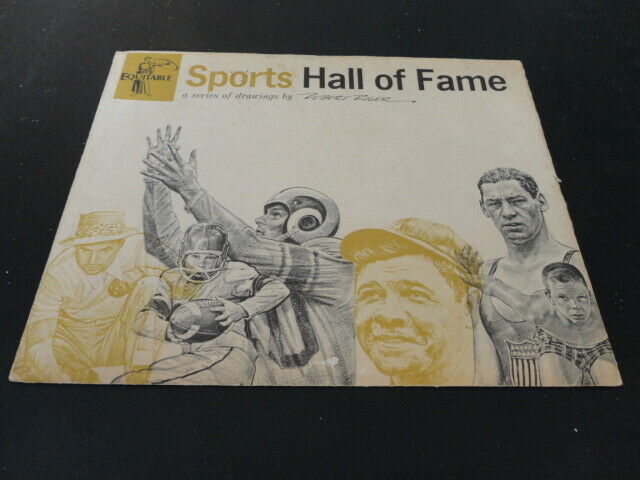 1960s Sports Hall Of Fame Equitable Life -Robert Riger Drawing Complete Set (20)