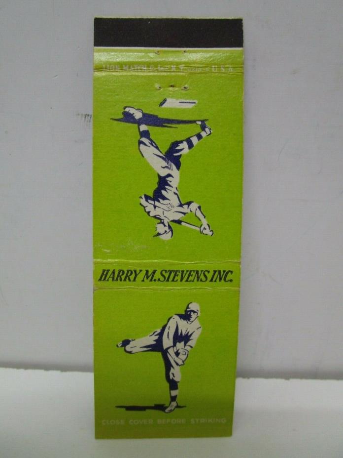 Harry M Stevens Inc Matchbook Cover - Baseball Scorecard Manufacturer
