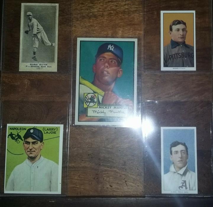 T206 Honus Wagner - 1952 topps Mickey Mantle - Babe Ruth Rookie PSA Top 5 Cards!