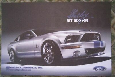 Carroll Shelby GT500KR Hero Card Brochure 2008 Ford Mustang SVT Cobra 540hp SAI