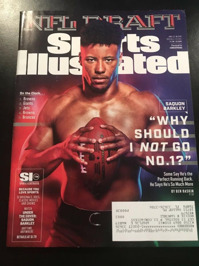 Saquon Barkley 2018 Sports Illustrated Magazine Giants Star RB Shohei Ohtani NFL