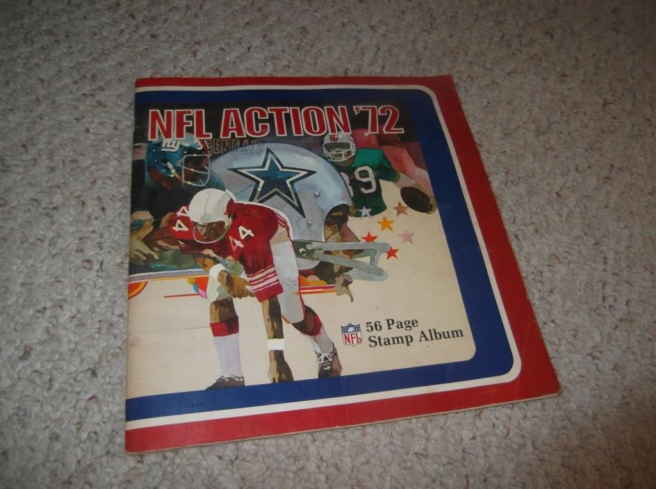 Sunoco NFL Action '72 Stamp Album 1972 national football league