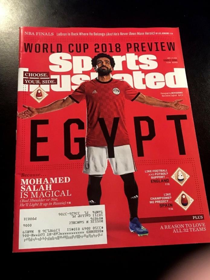 EGYPT Mohamed Salah Futbol 2018 Sports Illustrated Magazine World Cup Vladimir 2
