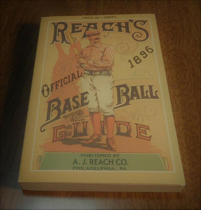 1990 Reprint Reproduction - Reach's A.J. Reach 1896 Official Baseball Guide