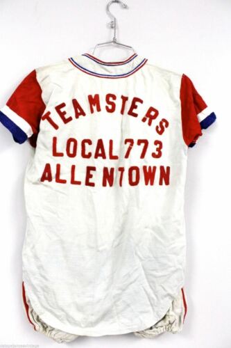 VTG Boys Baseball Uniform Powers M 40s-50s Downtown Youth Club Allentown PA