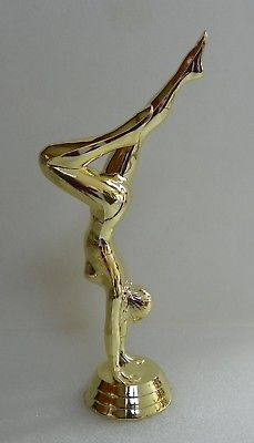 10 Vintage Gold Gymnast Gymnastics Trophy Toppers 1976 New Old Stock PDU 632