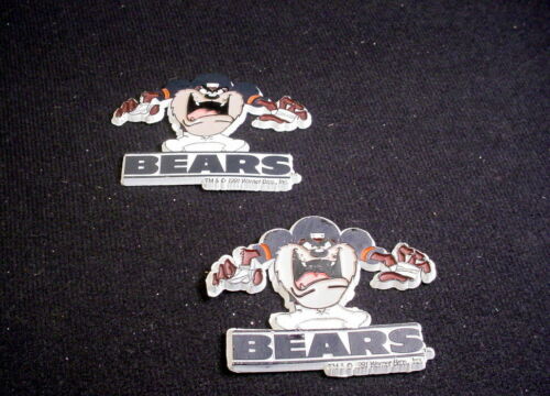 Vintage Lot of 2 Taz Chicago Bears 1991 Frig Magnets  RARE