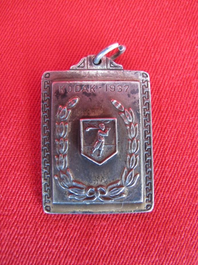 1937 Kodak KPAA Sterling Silver Golf Tournament Champions Award Medal Trophy