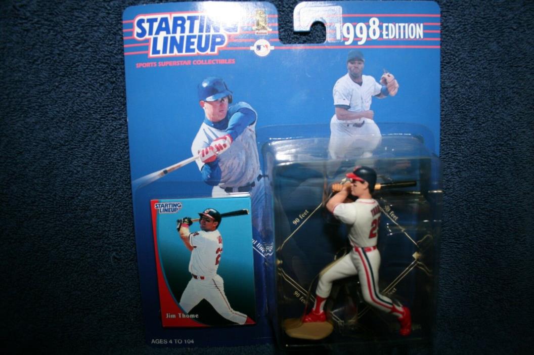 JIM THOME STARTING LINEUP KENNER 1998 EDITION COLLECTIBLES FIGURINE AND CARD