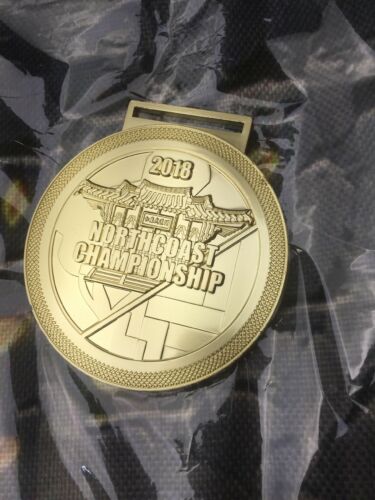 Large 2018 North Coast Championship Medal Medallion - Asian Design-Heavy Metal